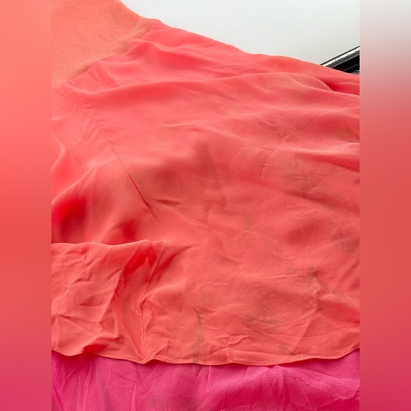 Ralph Lauren Asymmetrical Silk Cashmere Midi Dress 90s Fairy Handkerchief Hem 12 - Picture 9 of 9